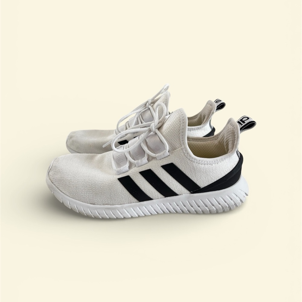 Adidas Kaptir White and Black Athletic Shoes Mesh Lightweight Unisex Size 12